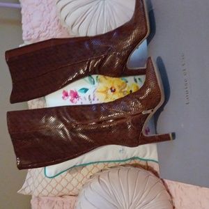 Louise etc cie Boots Leather snake